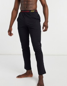 Черные брюки для дома с логотипом на поясе Jack & Jones-Черный цвет