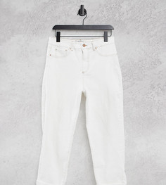 Белые джинсы в винтажном стиле со рваной отделкой New Look Petite-Белый
