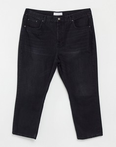 Черные прямые джинсы Topshop-Черный цвет