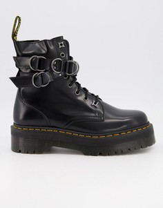 Черные ботинки с фурнитурой Dr Martens Jadon-Черный цвет