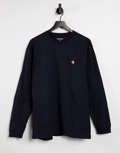 Темно-синий лонгслив Carhartt WIP Chase