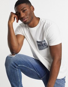 Футболка с контрастным карманом Tommy Jeans-Белый