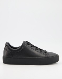 Черные кожаные кроссовки UGG Zilo-Черный цвет