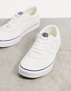 Белые замшевые кроссовки Vans Sport-Белый