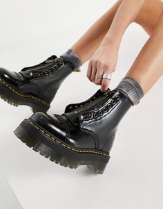 Черные кожаные ботинки Dr Martens Sinclair-Черный цвет