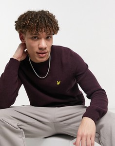 Джемпер с добавлением овечьей шерсти и круглым вырезом Lyle & Scott-Красный