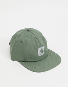 Бейсболка цвета хаки из 7 клиньев Carhartt WIP Hurst-Зеленый цвет