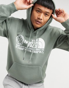 Худи зеленого цвета с логотипом The North Face-Зеленый цвет