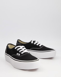 Черные кеды на платформе Vans Authentic 2.0-Черный цвет