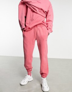 Окрашенные джоггеры приглушенного розового цвета adidas Originals "Premium Sweats"-Розовый цвет
