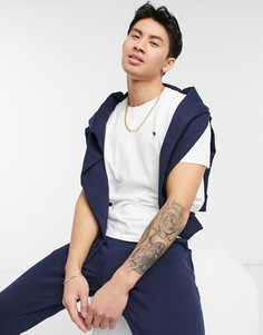 Белая футболка с логотипом Abercrombie & Fitch-Белый