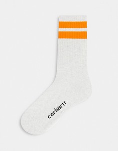 Серые спортивные носки с полосками Carhartt WIP Jack-Серый