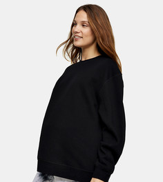 Черный oversized-свитшот Topshop Maternity-Черный цвет