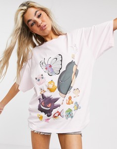 Белая oversized-футболка с персонажами мультфильма Levis X Pokemon-Белый Levis®