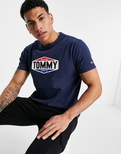 Футболка с принтом логотипа "Tommy" Tommy Jeans-Темно-синий