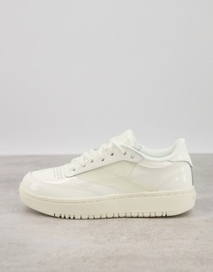 Кроссовки в белых оттенках Reebok x Cardi B Club Cardi Coated Club C Double-Белый