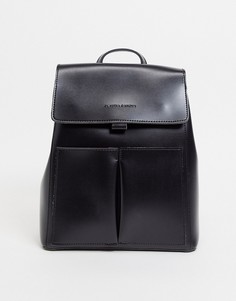 Черный рюкзак с двумя карманами Claudia Canova-Черный цвет