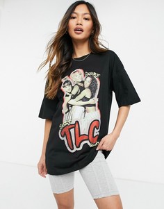 Футболка с принтом "TLC" ASOS DESIGN-Черный цвет
