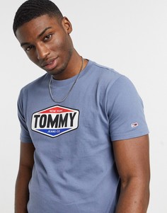Футболка с принтом логотипа "Tommy" Tommy Jeans-Голубой
