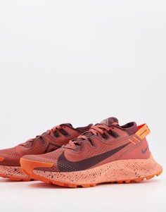 Кроссовки кирпичного оттенка Nike Running Pegasus Trail 2-Оранжевый цвет