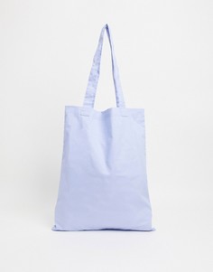 Светло-голубая сумка-тоут ASOS DESIGN-Голубой