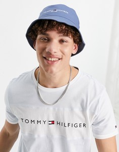 Синяя панама с логотипом Tommy Hilfiger-Голубой