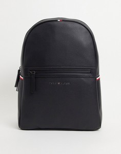 Черный рюкзак из искусственной кожи с логотипом Tommy Hilfiger-Черный цвет