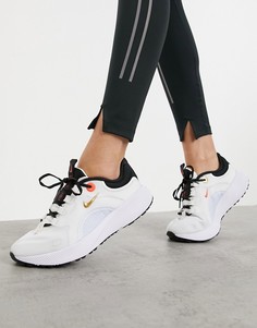 Кроссовки бело-золотистого цвета Nike Running Escape Run-Белый