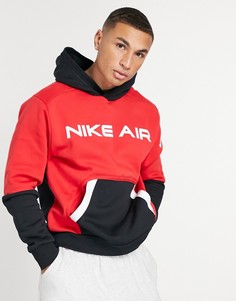 Черно-красная худи Nike Air-Красный