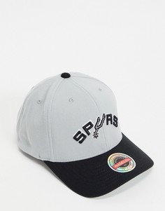 Шерстяная бейсболка в серых тонах Mitchell & Ness NBA San Antonio Spurs-Серый