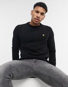 Джемпер с добавлением овечьей шерсти и круглым вырезом Lyle & Scott-Черный цвет