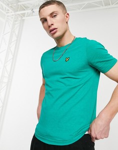 Меланжевая футболка Lyle & Scott-Голубой