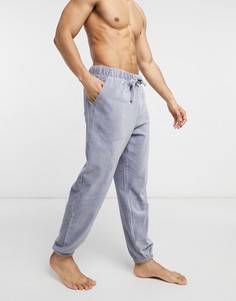 Домашние серые oversized-джоггеры в рубчик ASOS DESIGN-Серый