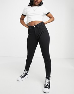Черные джинсы скинни Topshop-Черный цвет