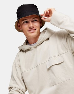 Худи светло-бежевого цвета в стиле карго с карманом Topman-Бежевый