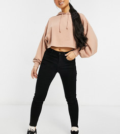 Черные моделирующие джинсы скинни New Look Petite-Черный цвет