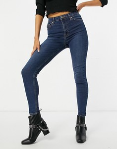 Эластичные джинсы скинни цвета индиго Topshop Jamie-Фиолетовый цвет
