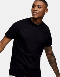 Черная классическая футболка Topman-Черный цвет