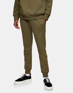 Классические джоггеры цвета хаки Topman-Зеленый цвет