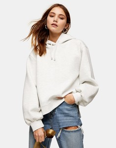 Серый худи в стиле oversized Topshop