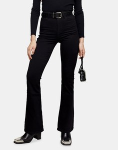 Черные расклешенные джинсы Topshop Jamie-Черный цвет