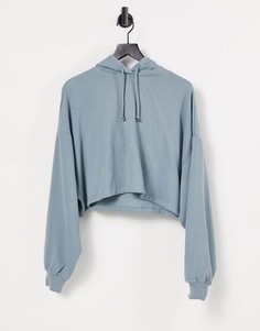 Свободный худи бирюзового цвета с рукавами «летучая мышь» ASOS DESIGN-Зеленый цвет