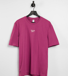 Фиолетовая футболка в стиле бойфренда с логотипом Reebok – эксклюзивно для ASOS-Фиолетовый цвет