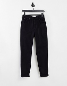 Суженные книзу джинсы черного цвета в винтажном стиле Topshop-Черный цвет