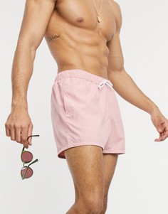 Розовые шорты для плавания ASOS DESIGN-Розовый цвет