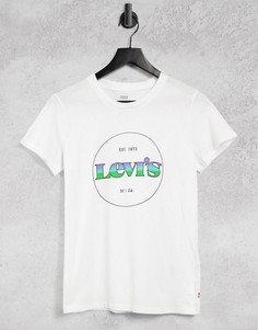 Белая футболка с логотипом в круге на груди Levis-Белый Levis®