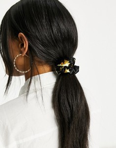 Резинка для волос со сплошным принтом ангелов Fiorucci-Серый