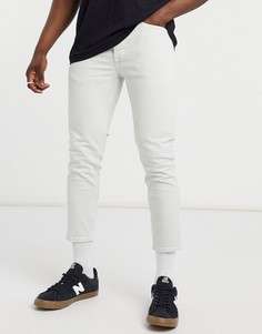 Суженные книзу джинсы цвета экрю River Island-Белый