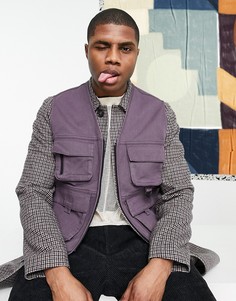 Фиолетовый жилет ASOS DESIGN-Фиолетовый цвет