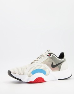 Светло-бежевые кроссовки Nike Training SuperRep Go-Нейтральный